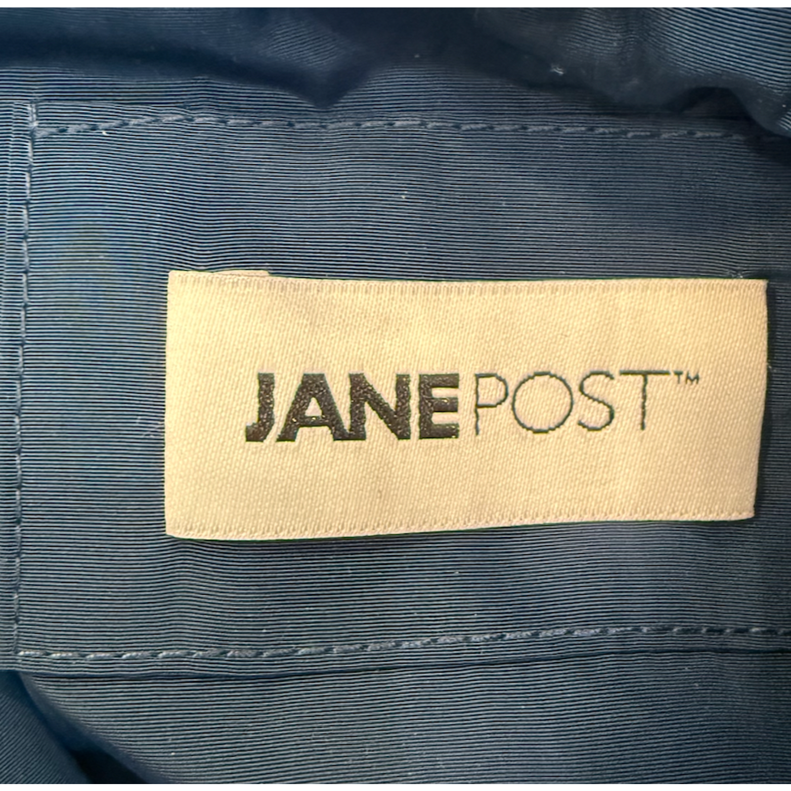 Nwt Jane Post Peacock Blue Hooded Parka Jacket Coat Sz M — image 8 of 8